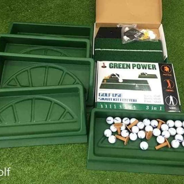 Khay Đựng bóng Golf_ khay đựng bóng màu green