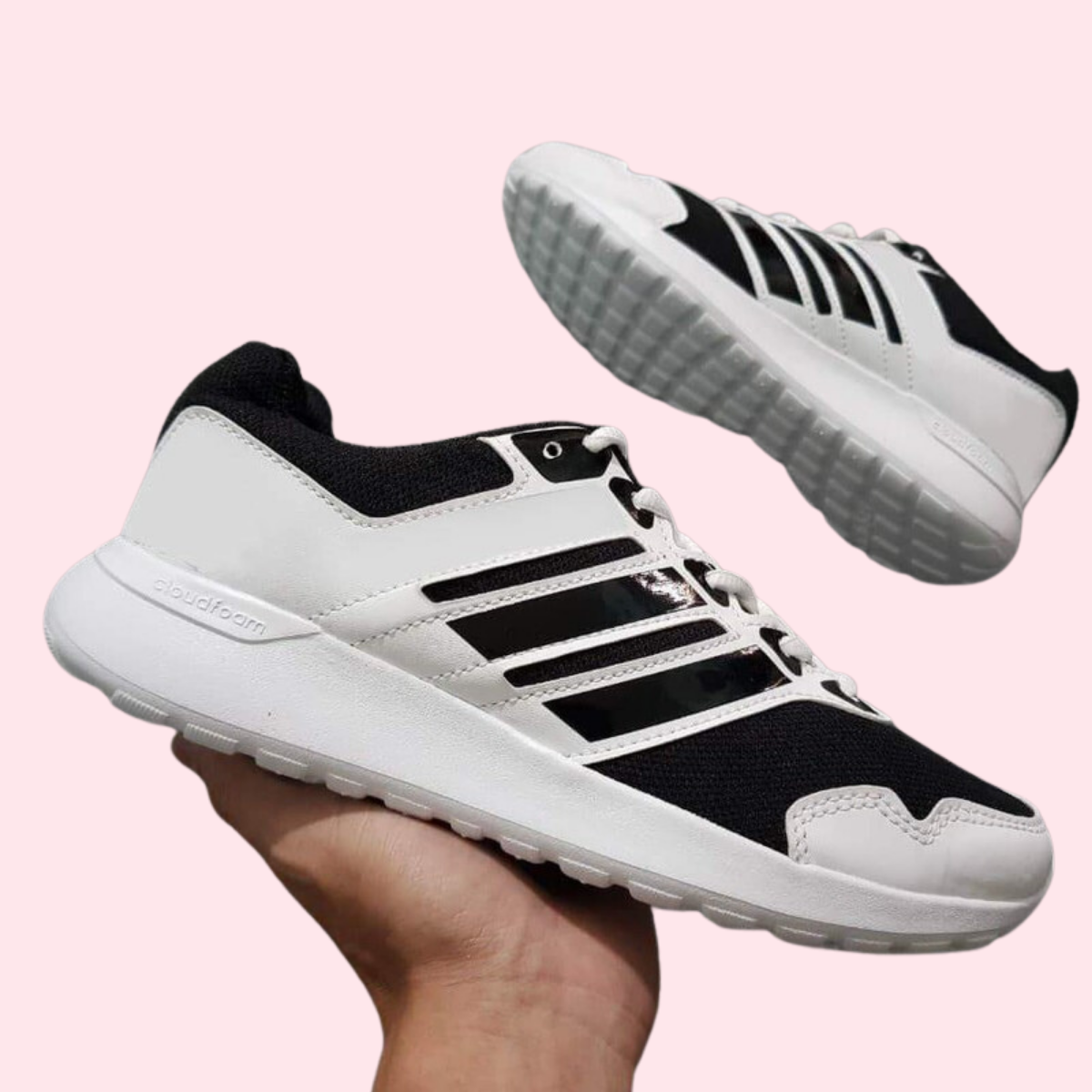 Giày thể thao nam nữ giày sneaker nam nữ size từ 35 đến 44 trắng sọc đen