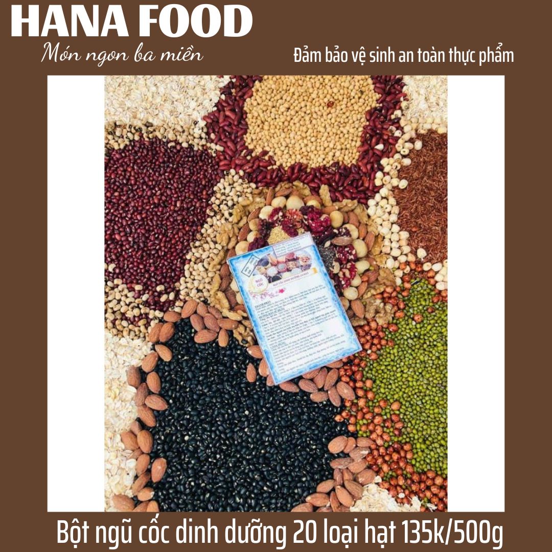 Bột ngũ cốc dinh dưỡng cô linh 20 loại hạt gói 500gr