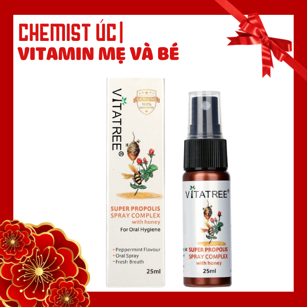 Xịt keo ong vitatree Úc 25ml