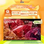 Google Tivi Mini LED Sony 4K 65 inch XR-65X95K Remote tích hợp tích micro tìm kiếm giọng nói, Hệ điều hành  Google TV-GIAO MIỄN PHÍ HCM