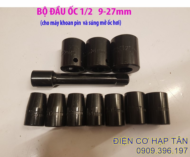 Bộ đầu khẩu bộ đầu tuýt cho s úng mở ốc- loại 1/2