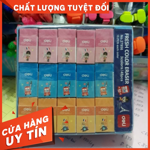Gôm tẩy deli hình tháp bé