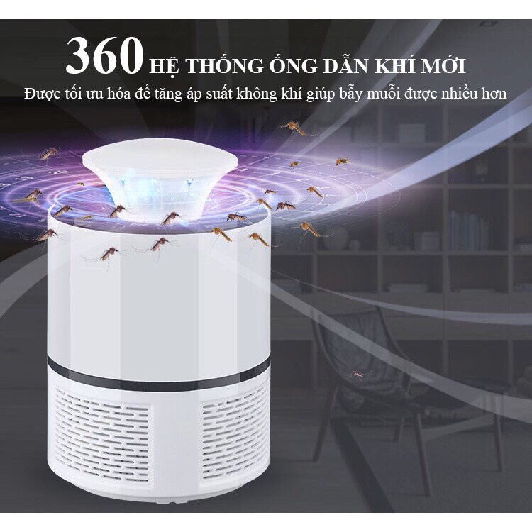 Đèn bắt muỗi thế hệ mới không gây tiếng động