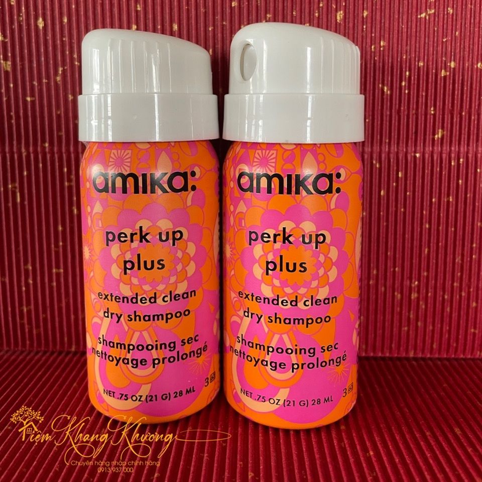 Dầu gội khô amika perk up plus dry shampoo - chai 28ml - minisize