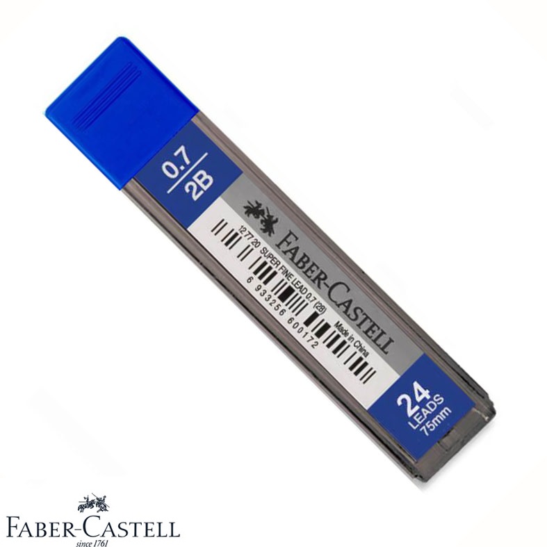 [HCM]RUỘT CHÌ BẤM CAO CẤP FABER CASTELL 0.5 MM / 0.7 MM (20 CÂY/ỐNG)