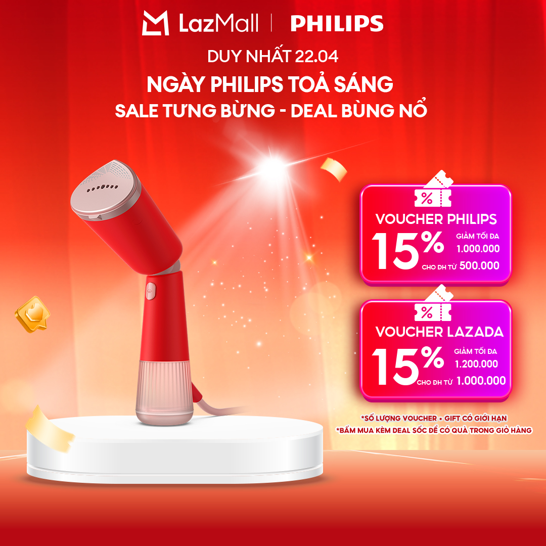 Bàn Ủi Hơi Nước Cầm Tay Philips STH5020/40 |1400W - Hàng Chính Hãng