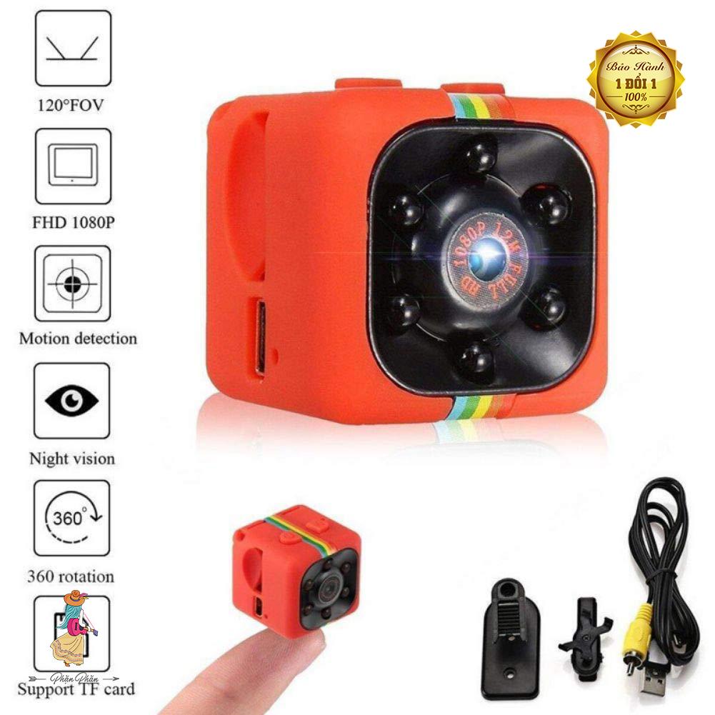 Camera Hành Trình Siêu Nhỏ Quay Đêm Hồng Ngoại Tầm Nhìn Xa Phân Giải Cao SQ11 Full HD 1080 12M