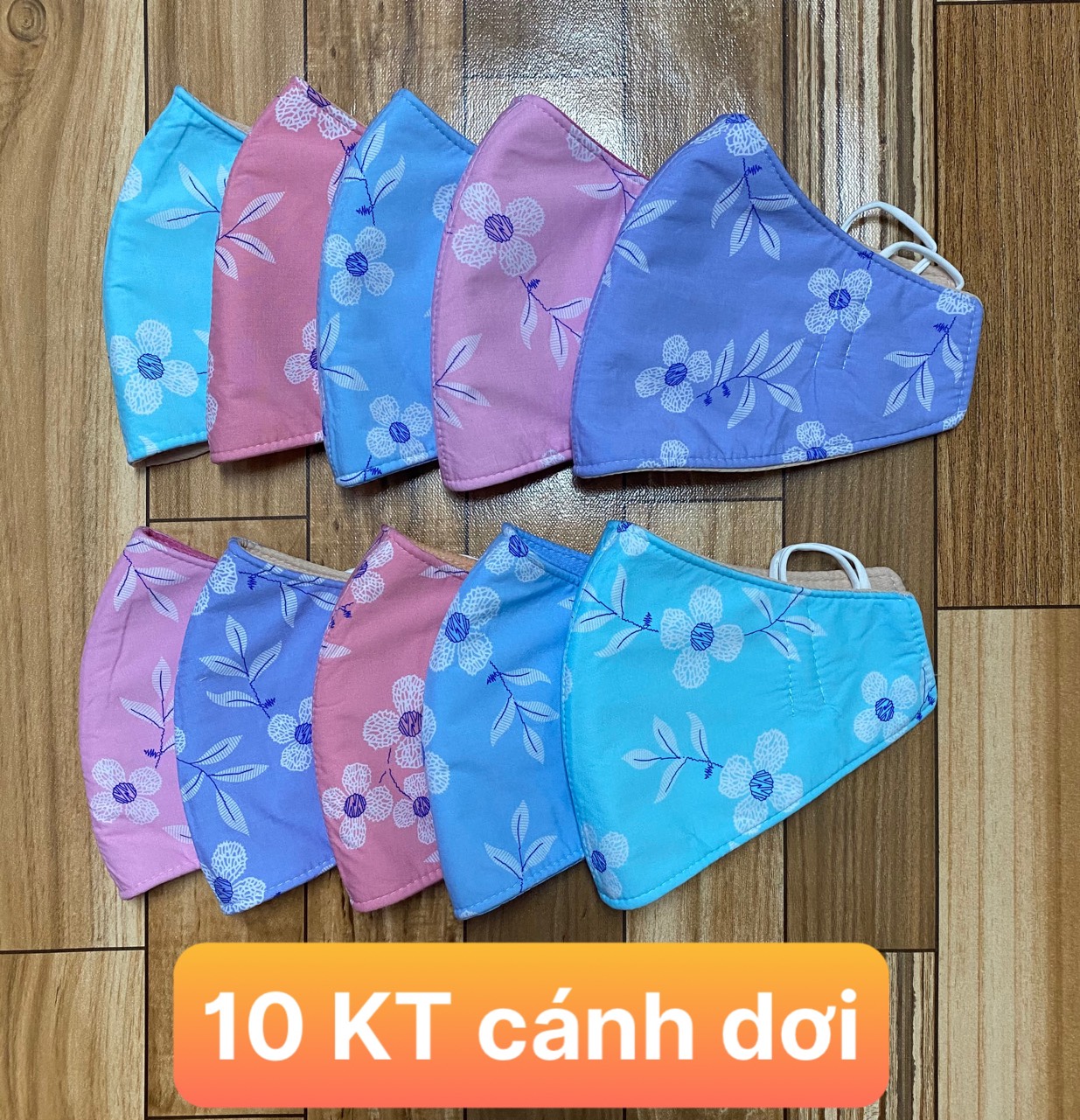 [HCM] 5 Khẩu trang vải ton bông  loại cánh dơi 3 lớp  thượng hiệu TUẤN ANH  giao nhiều màu ngẫu nhiên ảnh thật  bảo đảm giao đúng hàng