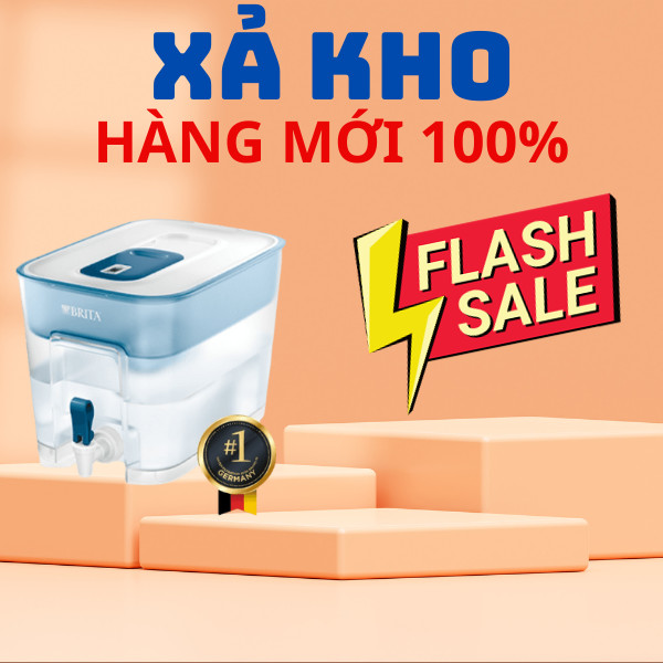 Xả Kho - Bình Lọc Nước BRITA Flow Basic Blue - 8.2L (Kèm Maxtra Plus)