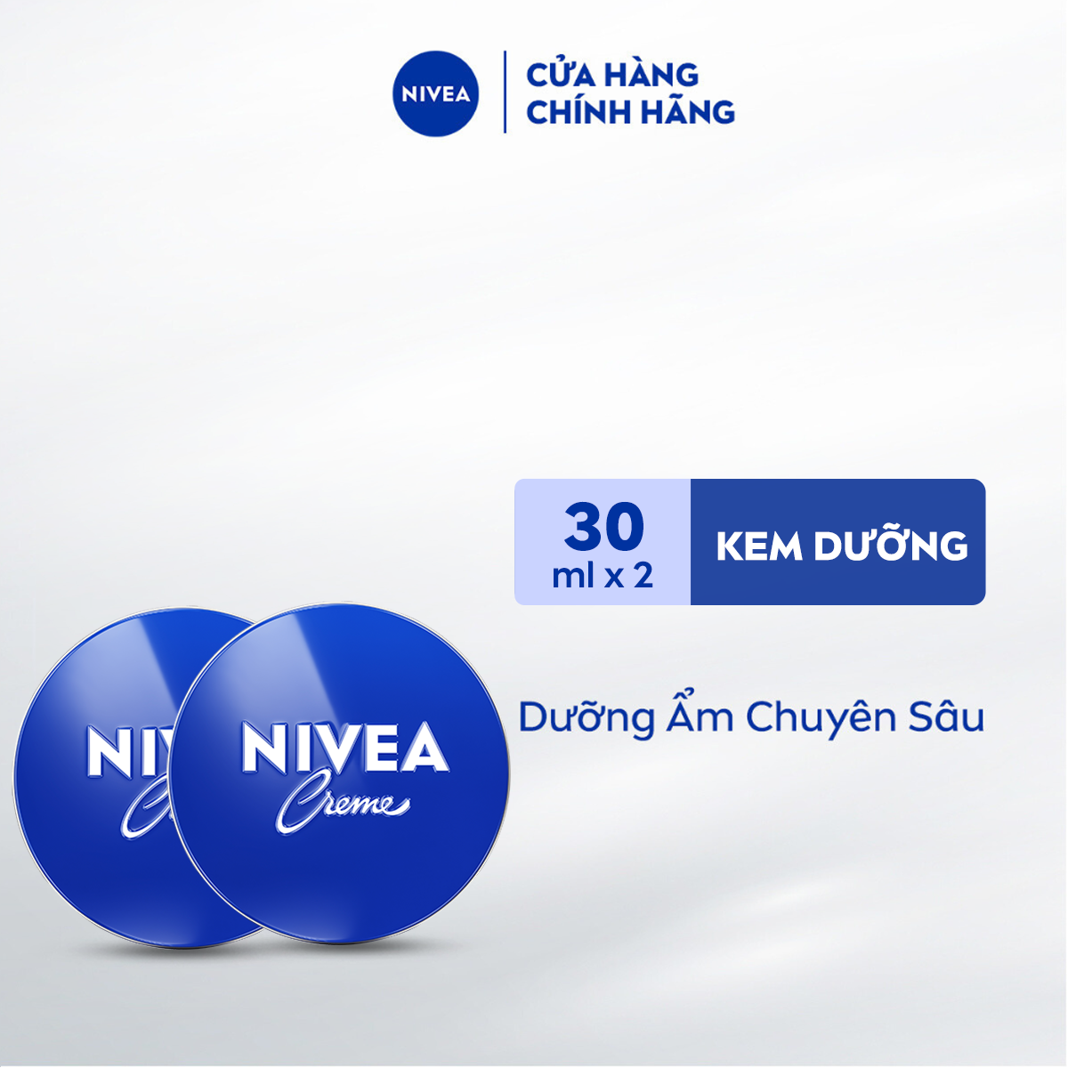 Bộ 2 Kem Dưỡng Ẩm NIVEA Crème (30mlx2) - 80101x2