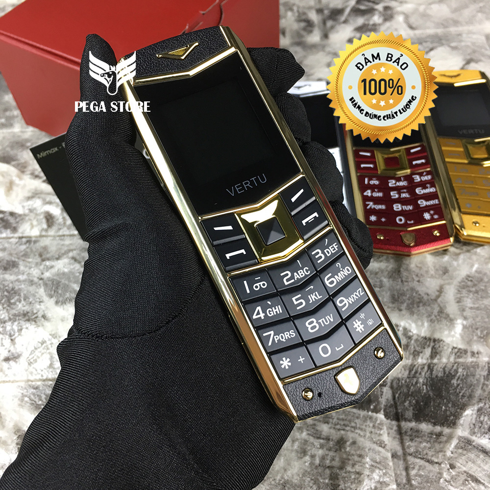 Điện Thoại Vertu A8 2 Sim Vỏ Kim Loại Cao Cấp - bh 12 Tháng -Tặng Bao Da