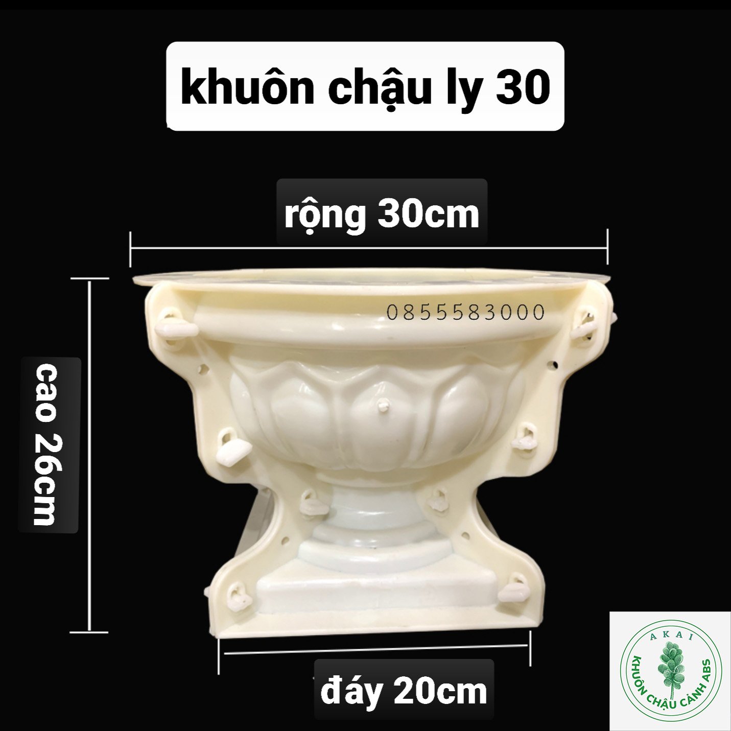 Khuôn đúc chậu cảnh ly 30