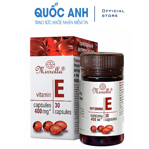 Vitamin E đỏ Nga Mirrolla 400mg