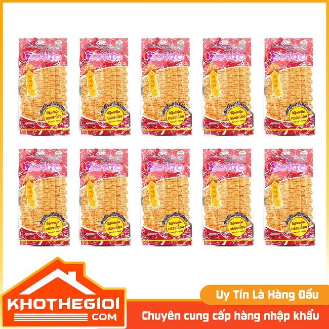 Khô mực Bento thái lan vị cay màu đỏ dạng gói lớn 24g x 10 gói