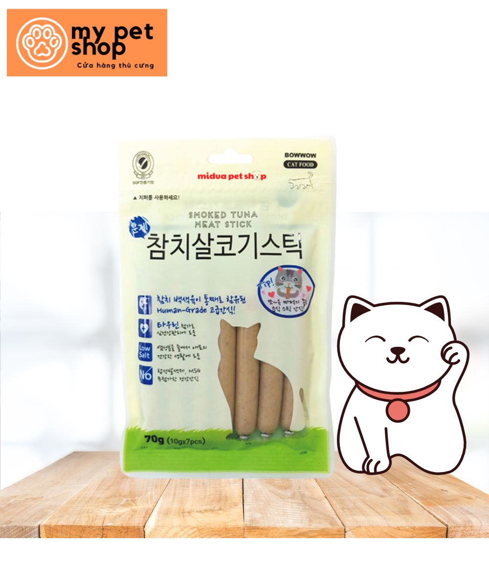 Thịt cá ngừ hun khói cho mèo - 70g - bánh thưởng