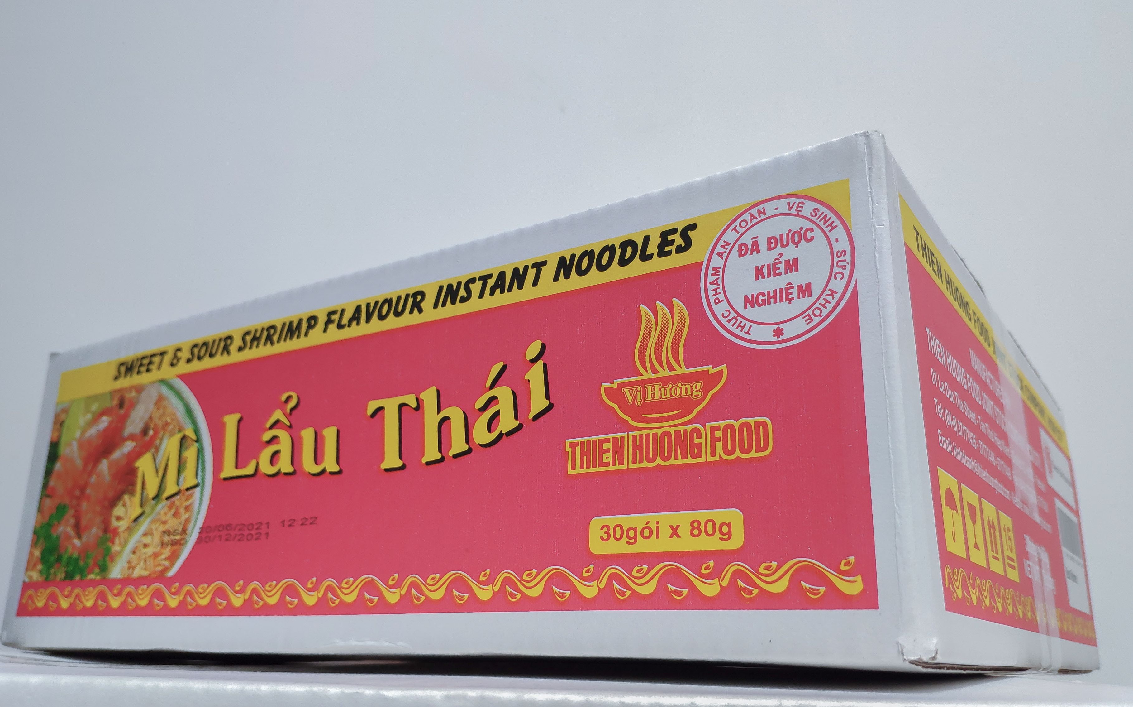 Mì lẩu thái tôm chua cay mỳ lẩu thái vị hương