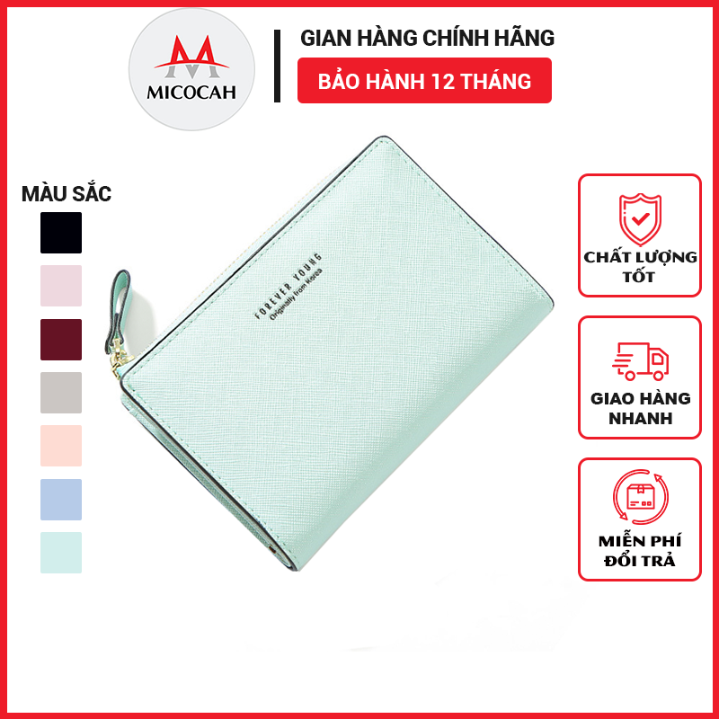 Ví Bóp Nữ Mini Cầm Tay Chính Hãng FOREVER YOUNG Đựng Tiền Nhiều Ngăn Tiện Dụng Chất Da Xước Cao Cấp Cực Đẹp Giá Rẻ FY49 - Micocah Mall