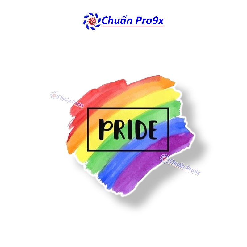 Sticker lgbt pride cầu vồng hk24443