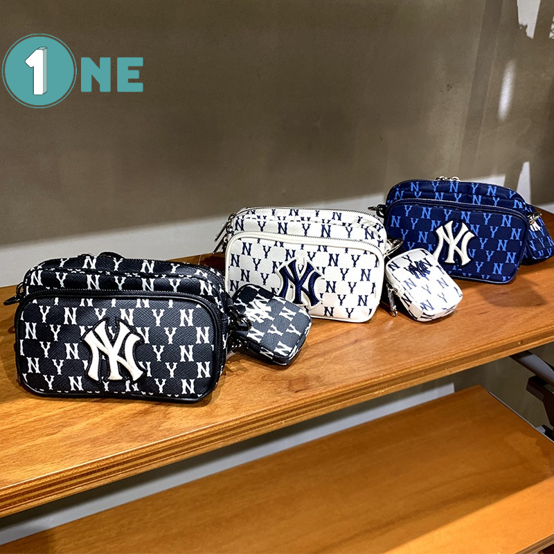 Túi đeo chéo mlb ny monogram crossbag new york yankees full tag mac