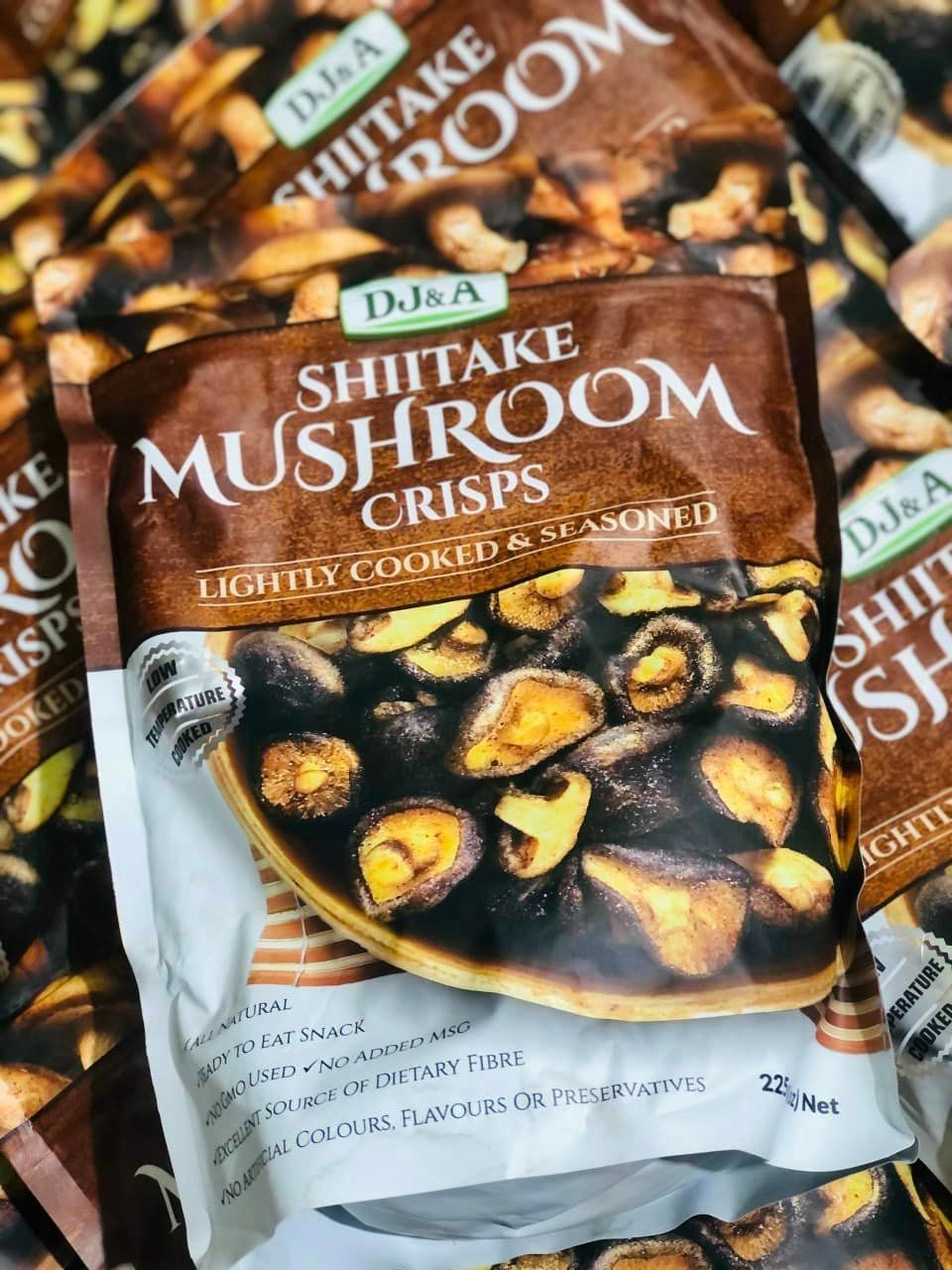 Snack nấm sấy giòn DJ&A Shiitake Mushroom Crisps - EDS Mart