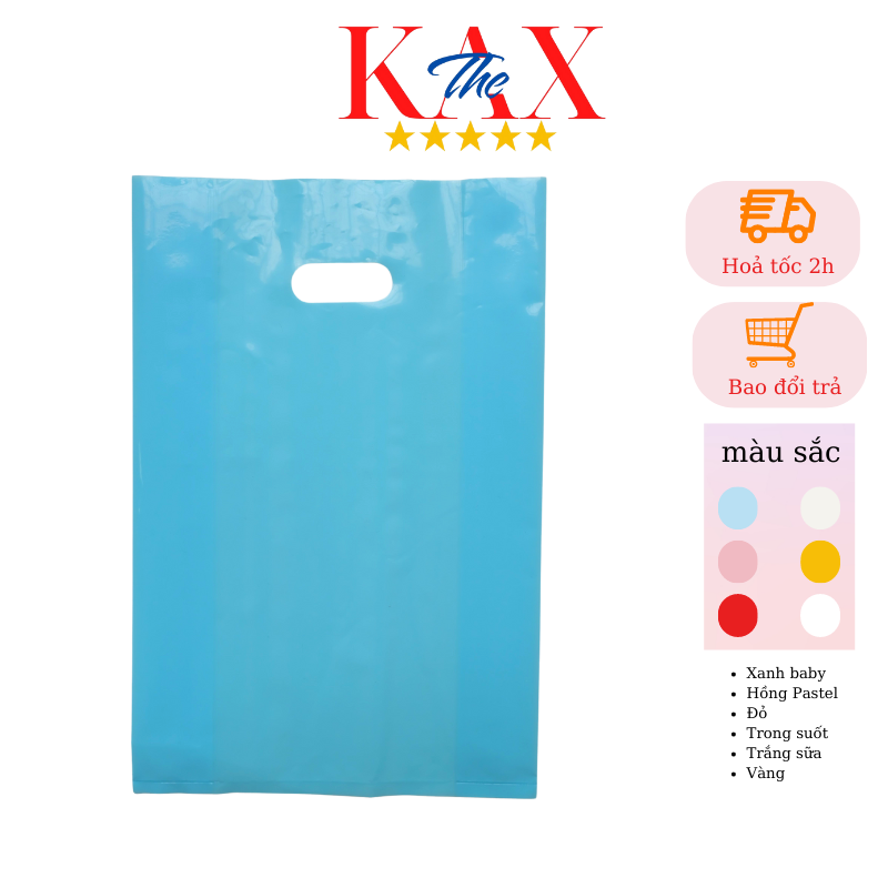 Túi PE hột xoài đựng đồ, Túi nilon Dẻo dai, Bóng (500g)