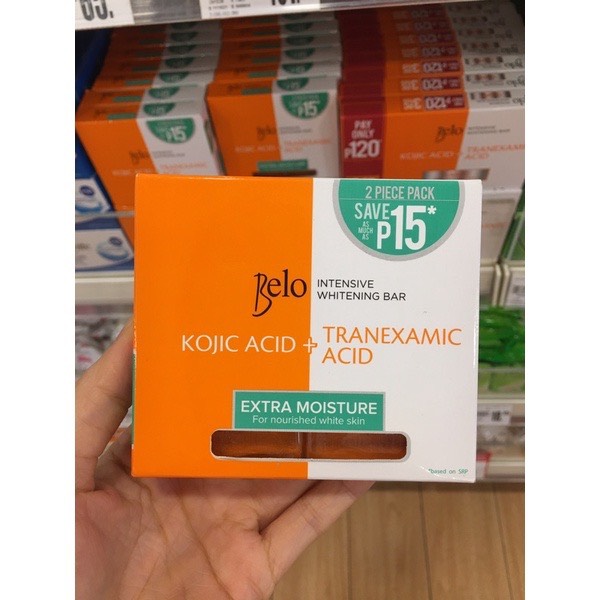 Set 2 Soap BELO Extra Moisture trắng da dưỡng ẩm