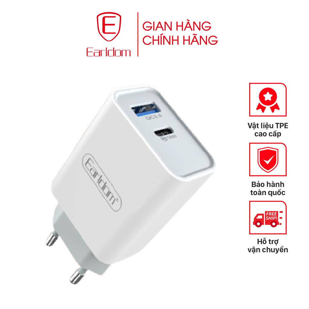 Củ sạc & sạc bộ earldom 18w es - kc25
