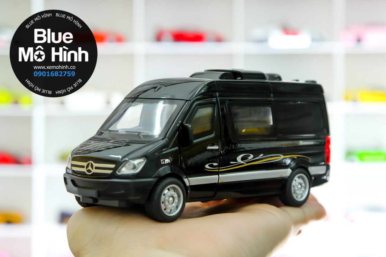 Blue mô hình | Xe mô hình xe chở khách 16 chổ Mercedes Sprinter 1:32