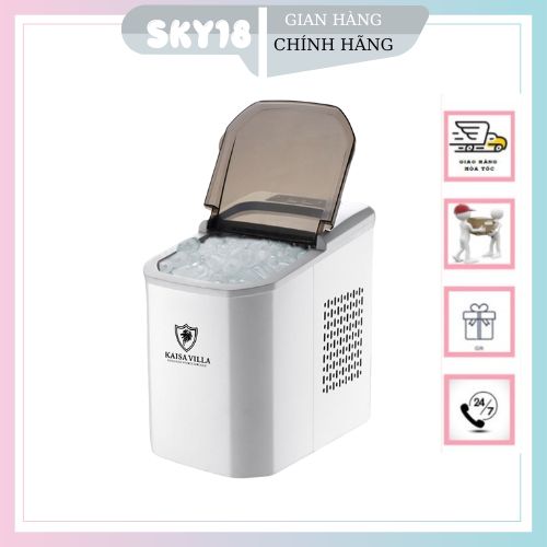 Máy làm đá, máy làm đá viên, máy làm đá tự động, máy làm đá thông minh tiện dụng Kaisa Villa Model JD-8076 - Hàng chính hãng - Bảo hành 12 tháng
