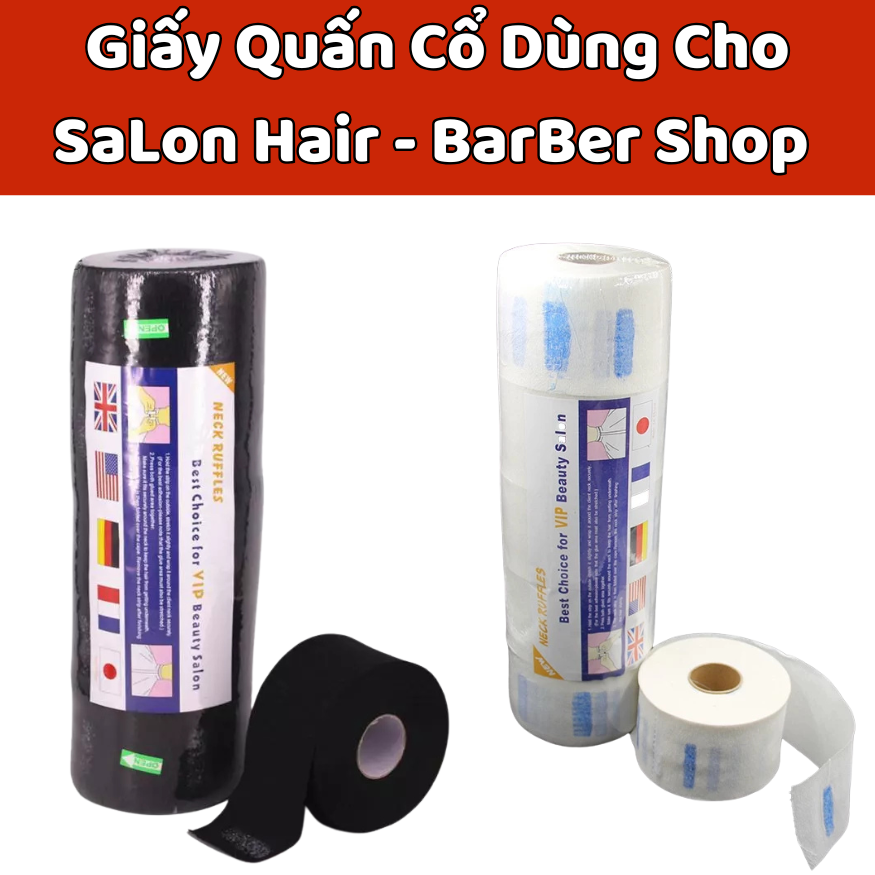Giấy Quấn Cổ Dùng Cho SaLon Hair ,  BarBer Shop , Giúp Cắt Tóc Chuyên Nghiệp.