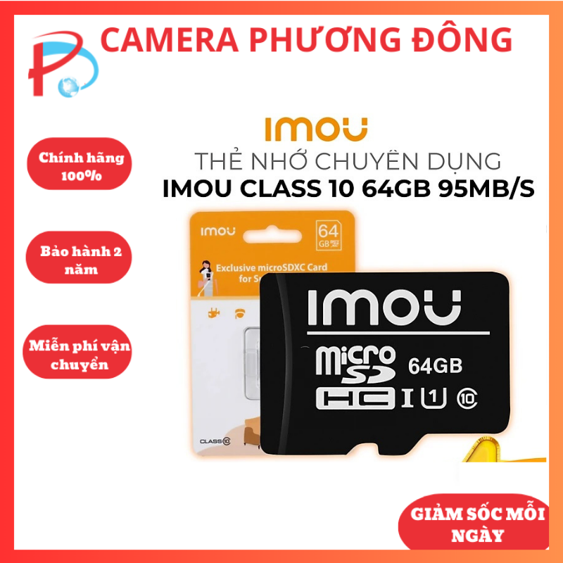 Thẻ nhớ micro sd imou 64gb/32gb micro sd class 10, thẻ nhớ camera, thẻ nhớ điện thoại - hàng chính hãng