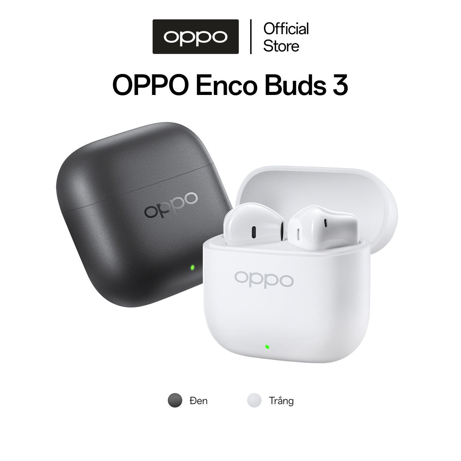 Tai nghe Bluetooth Không dây OPPO Enco Buds 3 | 48H | Siêu nhẹ | Kết nối 2 thiết bị -Hàng chính hãng