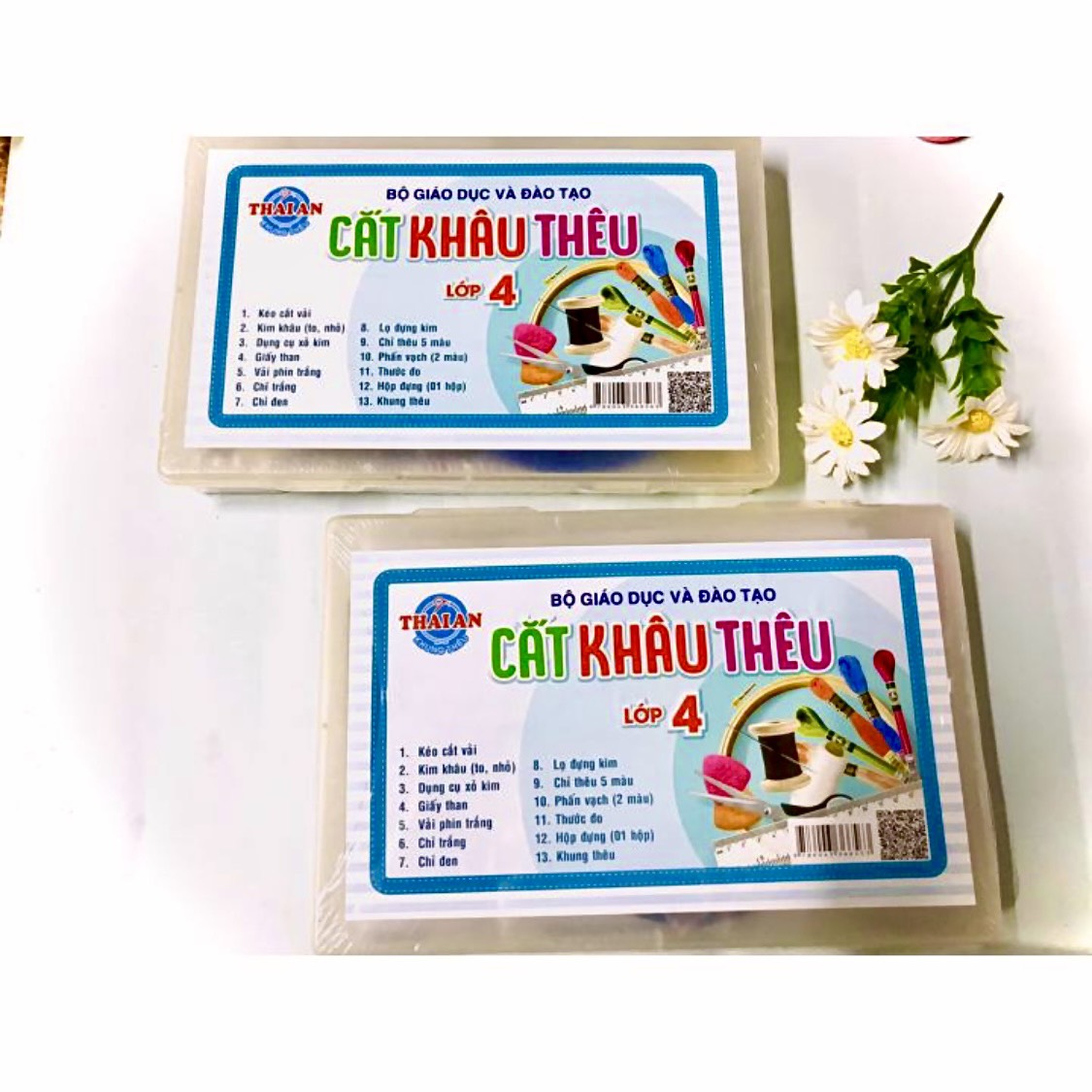 Bộ cắt khâu thêu lớp 4 - thái an