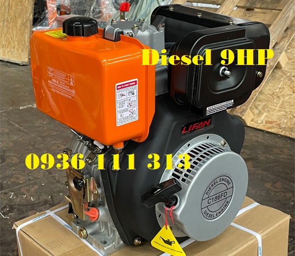 Động cơ dầu diesel lifan c186fd- 9hp, c192fd-12hp, c195fd-15hp