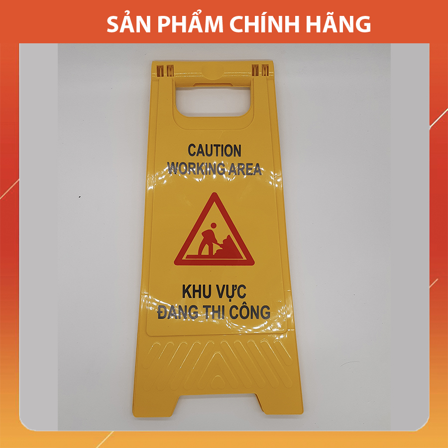 Bảng nhựa cảnh báo Thi công -chất lượng cao