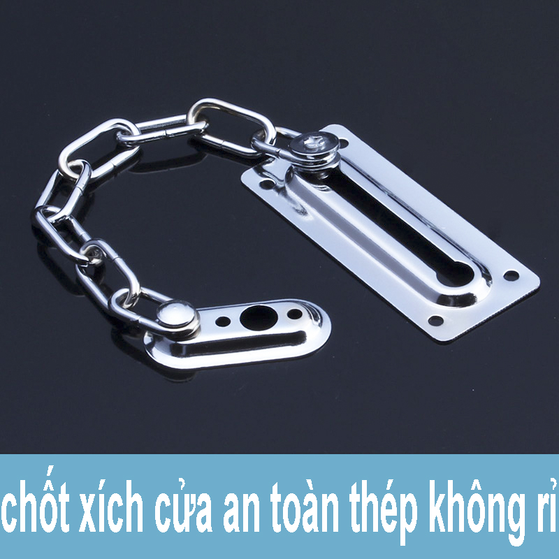 Chốt xích cửa an toàn, thép không rỉ sét