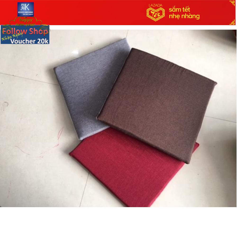 Bộ 4 Chiếc Nệm Ngồi Đa Năng (Vải Canvas)- Nệm Ngồi Ăn lẩu,Nệm ngồi Bàn Nhật, Đệm Lót Ghế, Nệm Ngồi Thiền, Đệm Tựa Lưng, Nệm Trà Đạo.