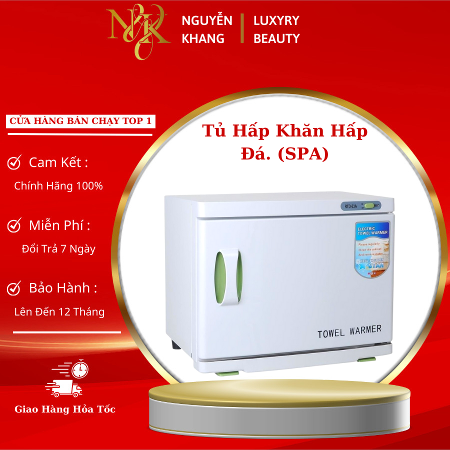 Tủ hấp khăn sấy nóng spa | tủ tiệt trùng có đèn uv | diệt khuẩn bảo hành 12th.