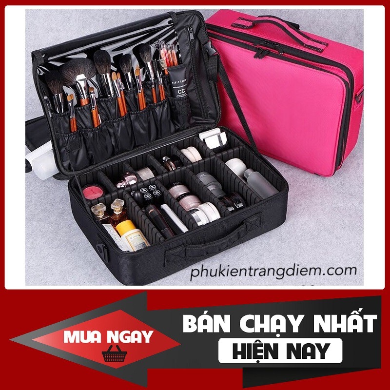 Cốp Trang Điểm Vải Dạng Vali Xách Tay Chuyên Nghiệp