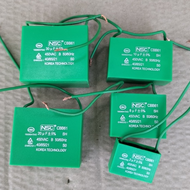 Tụ điện vuông xanh NSC-Hàn Quốc