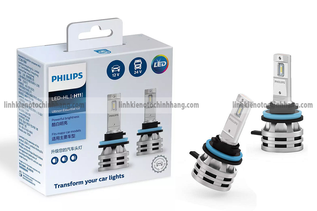 H11 led philips ultinon essential gen2 - ue gen2 chính hãng