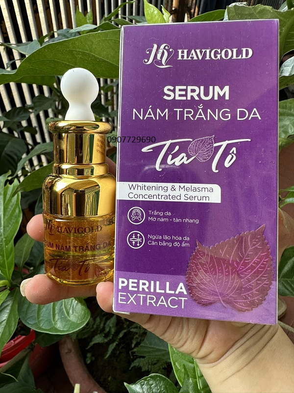 Serum HAVIGOLD dưỡng Nám trắng da tinh chất tía tô 25g