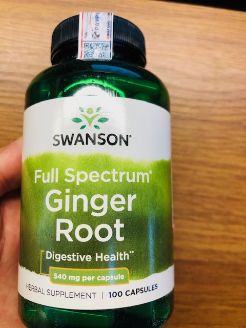 Swanson Ginger Root Rễ Gừng làm dịu dạ dày tiêu hóa