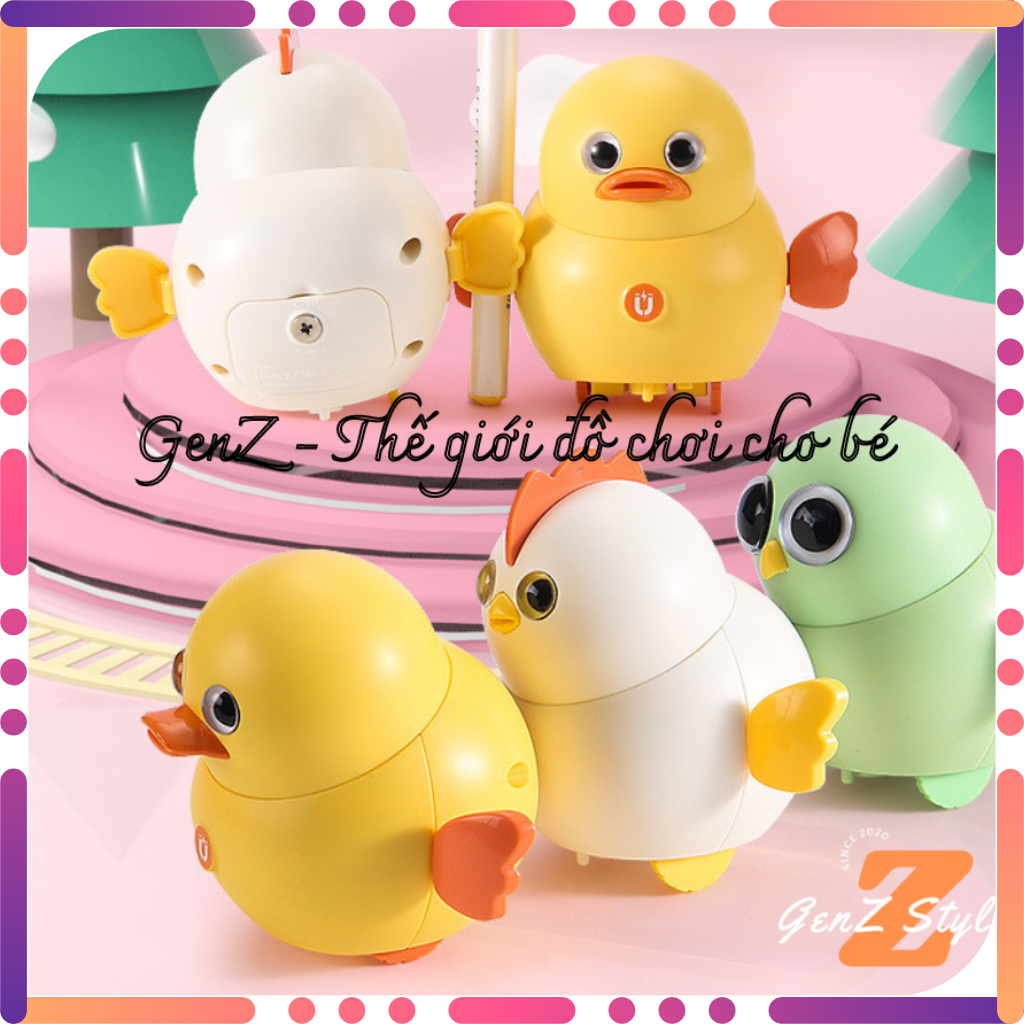 Đồ chơi bé gái chú gà chạy bộ lắc lư, đồ chơi con gà đáng yêu cho bé