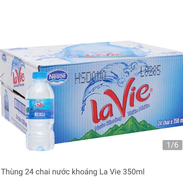 [HCM]nước khoáng lavie 350ml
