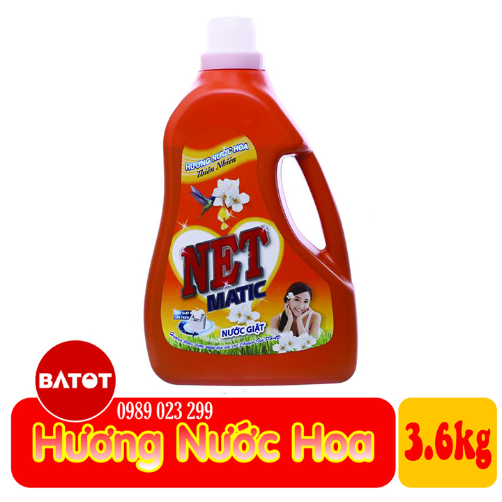 Nước Giặt NET Matic Hương nước hoa 3.6kg