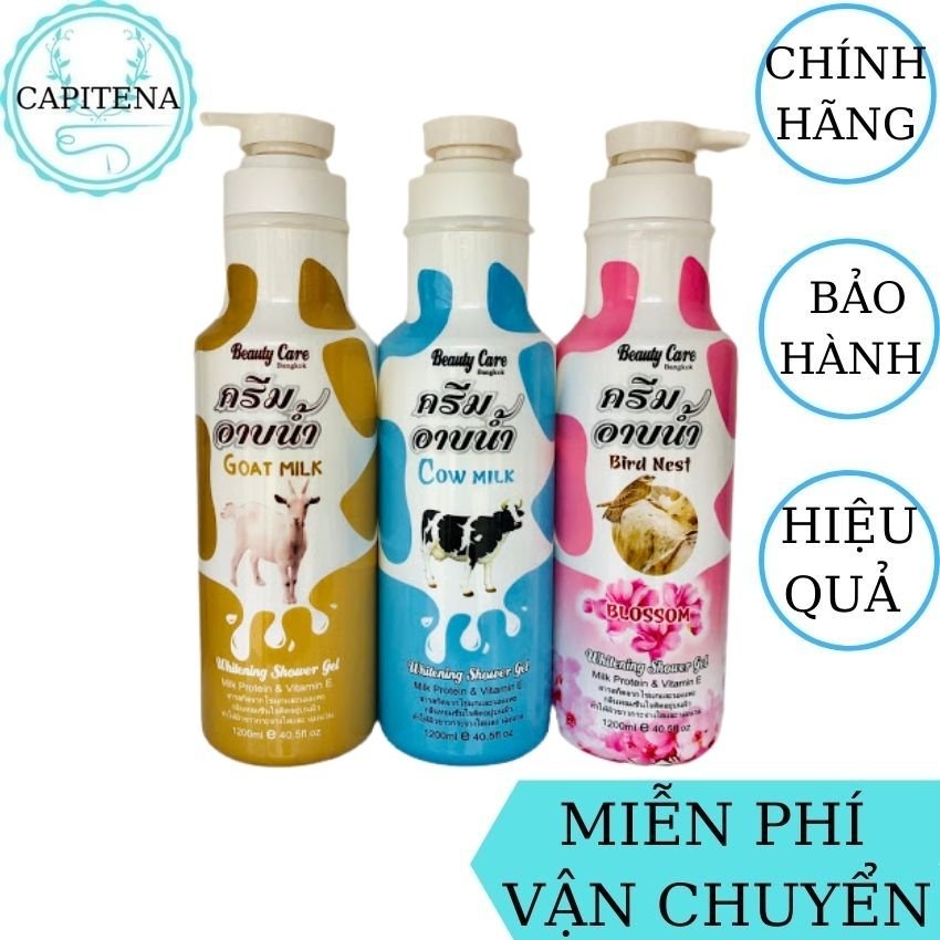 [Freeship] Sữa Tắm Trắng Da Beauty Care Bangkok 1200ml Thái Lan CAPITENA giúp làn da trắng sáng, mịn màng, cấp ẩm và dưỡng ẩm cho da, lưu hương lâu