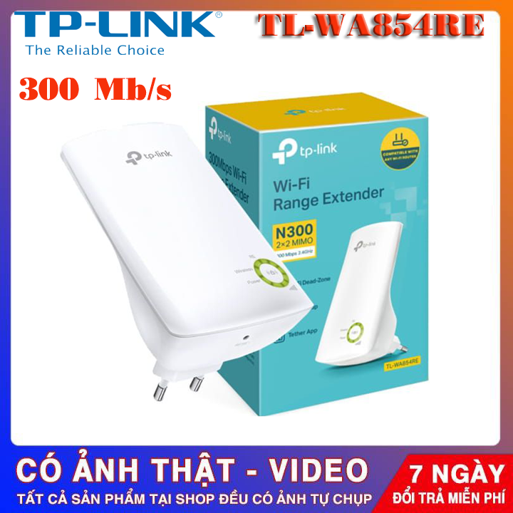 [BẢO HÀNH 24 THÁNG]Kích sóng wifi TP LinkBộ mở rộng sóng Wi-Fi tốc độ 300Mbps TP-LINK TL-WA854RE