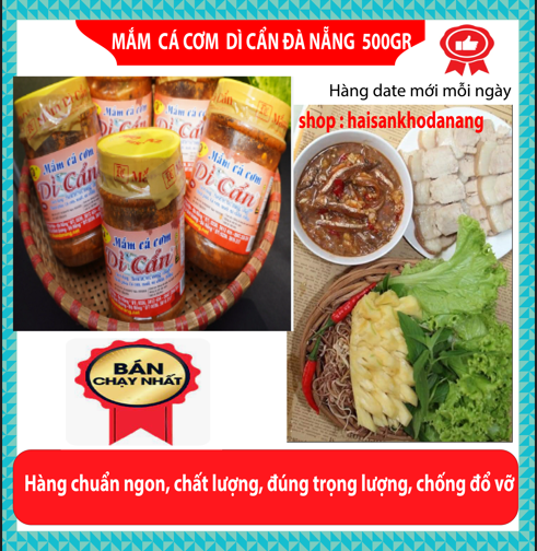 Mắm nêm cá cơm nguyên con dì cẩn siêu ngon hũ 500gr
